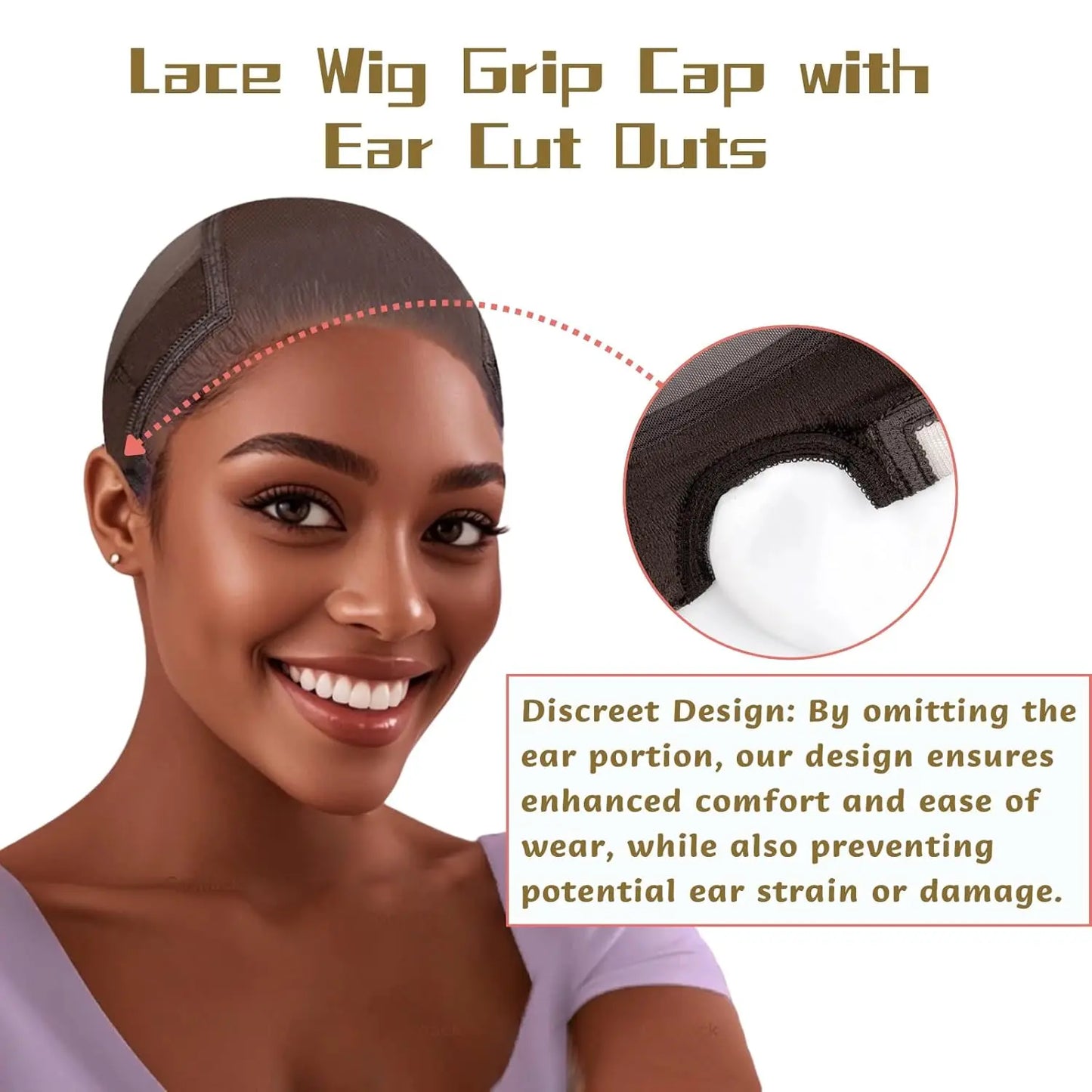 Adjustable Wig Grip Band Cap