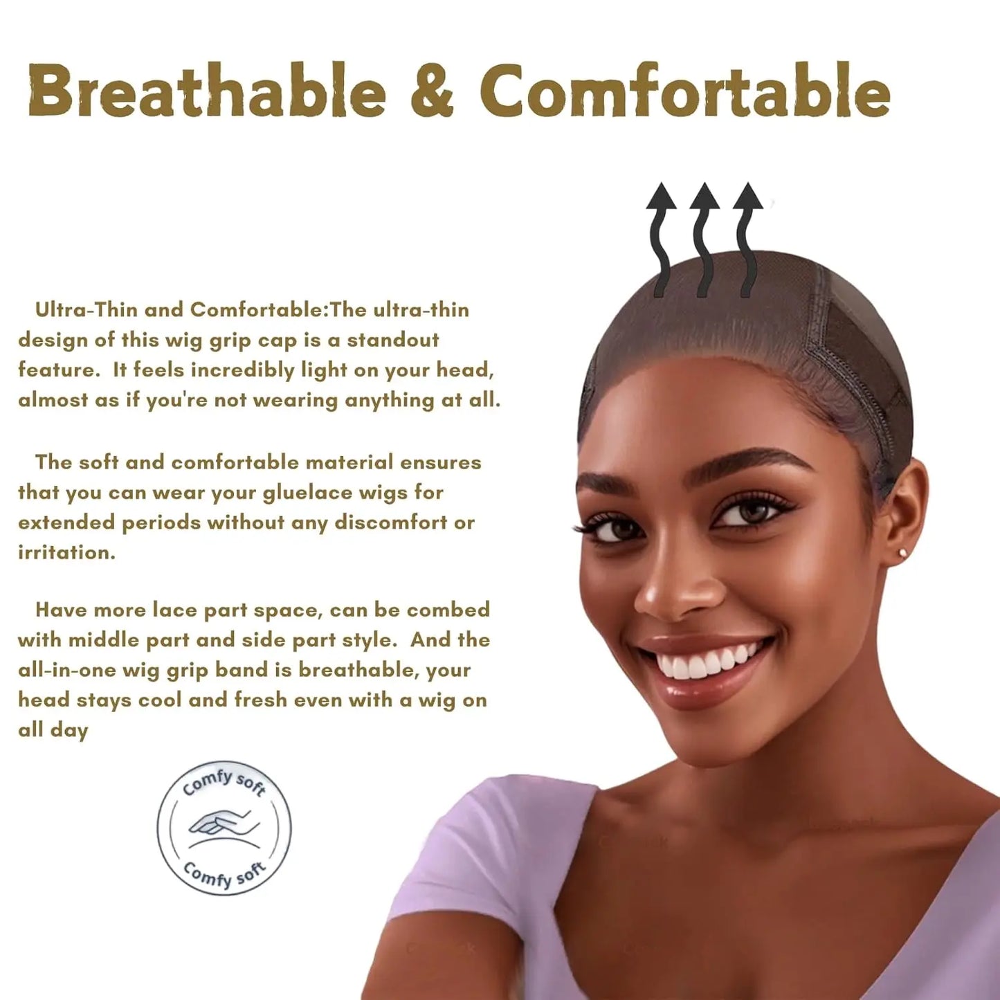 Adjustable Wig Grip Band Cap