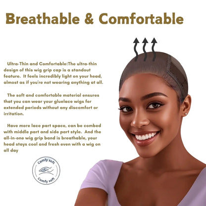 Adjustable Wig Grip Band Cap