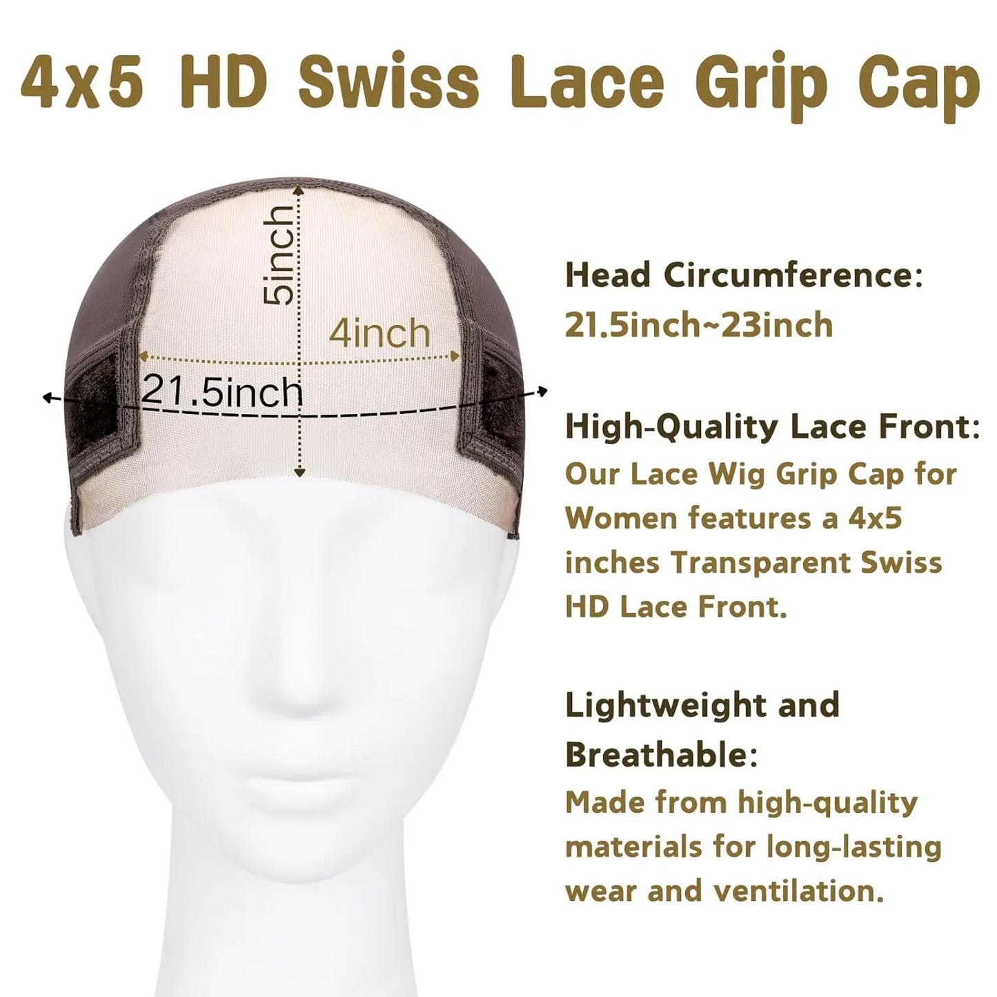Adjustable Wig Grip Band Cap